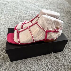 Marc Fisher Fuchsia Strappy Sandals